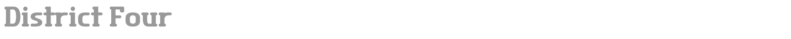 District Four font preview